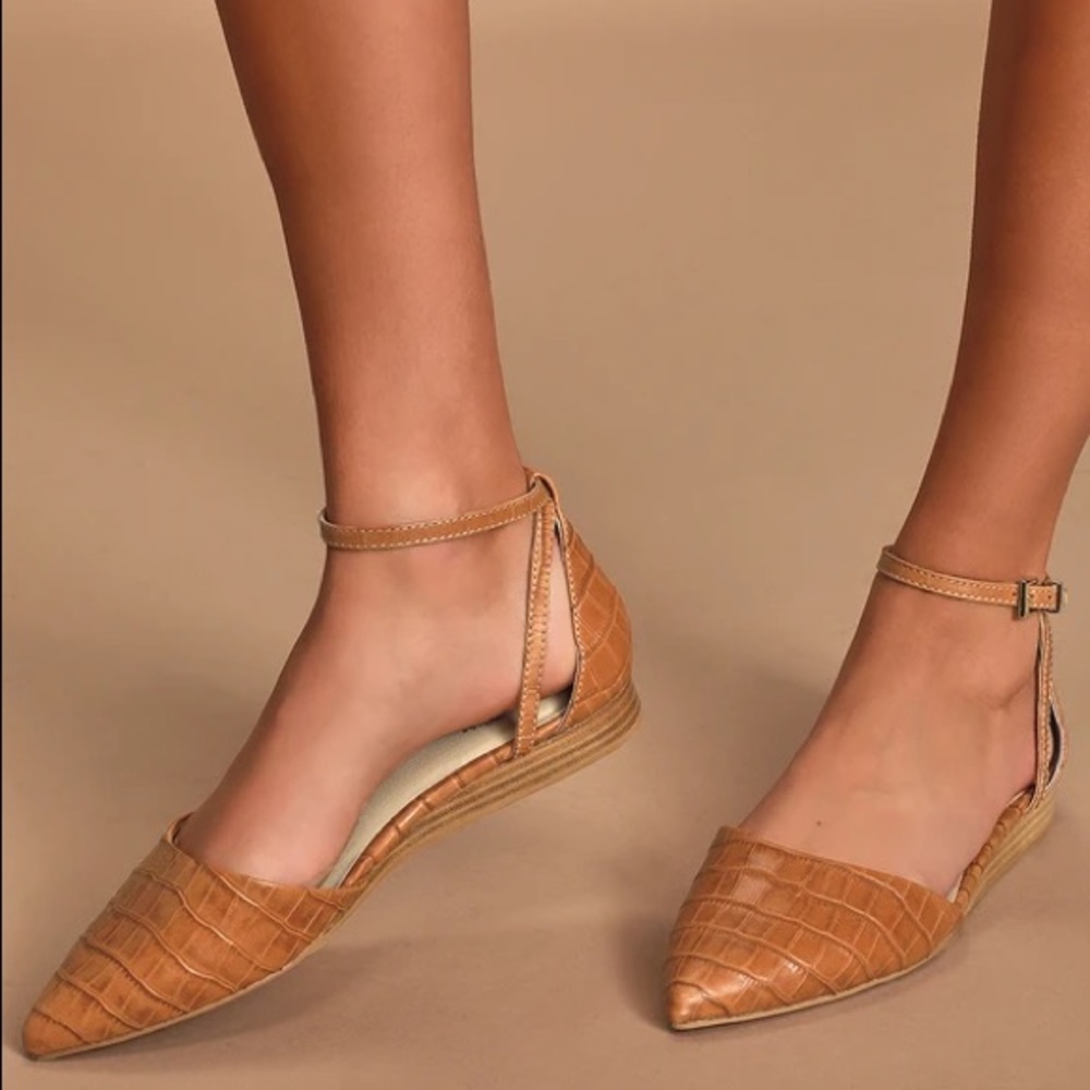 Seychelles Plateau - Cognac Flats Size 7